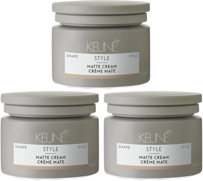Keune Style - Matte Cream - Styling crème - 3 x 125 ml