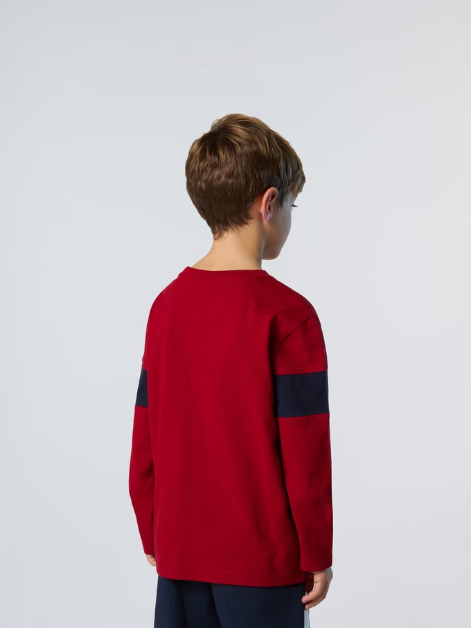 North Sails T-shirt Lange mouwen met mouwinzetstukken