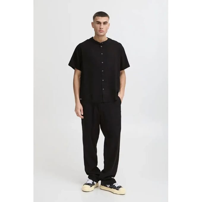 Mandarijnkraag shirt Solid Allan