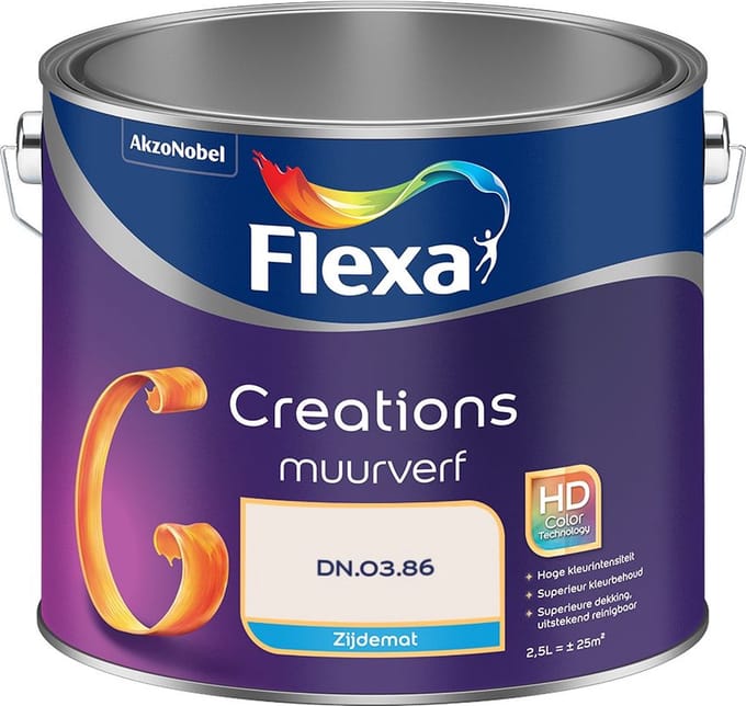 Flexa - Creations Muurverf Zijdemat - Dn.03.86 - Mengverf - 2,5 L