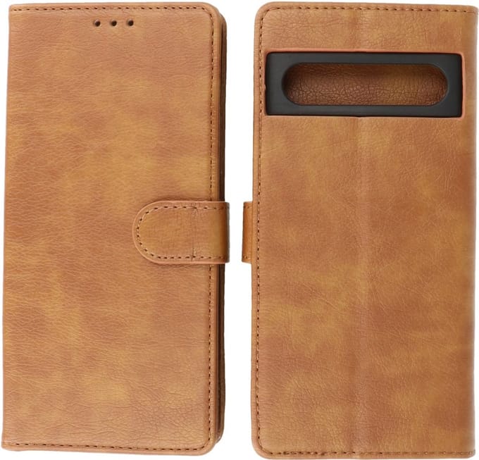 Google Pixel 7 Pro Hoesje Book Case Portemonnee Telefoonhoesje - Bruin