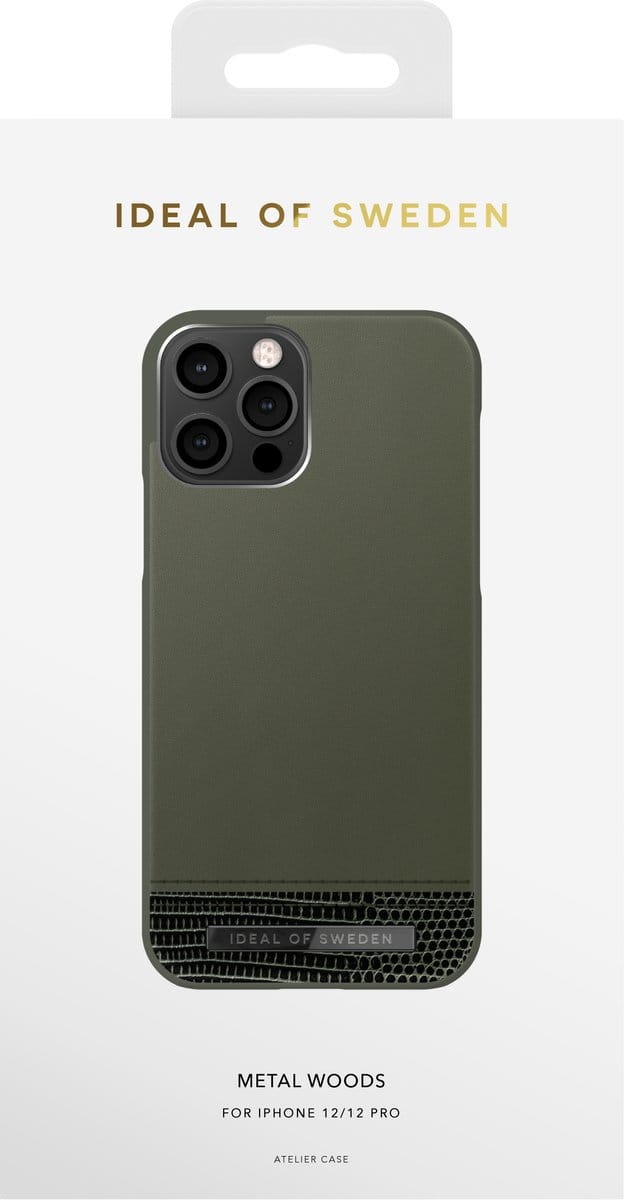 iDeal of Sweden Atelier Case Unity voor iPhone 12/12 Pro Metal Woods