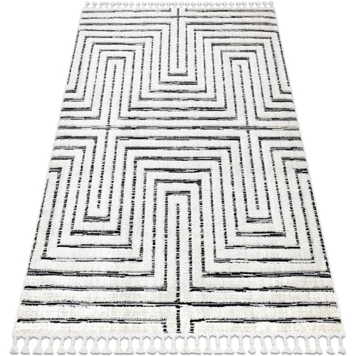 Kleden Rugsx Tapijt SEVILLA Z788B Labirynt, Grieks wit / 140x190 cm