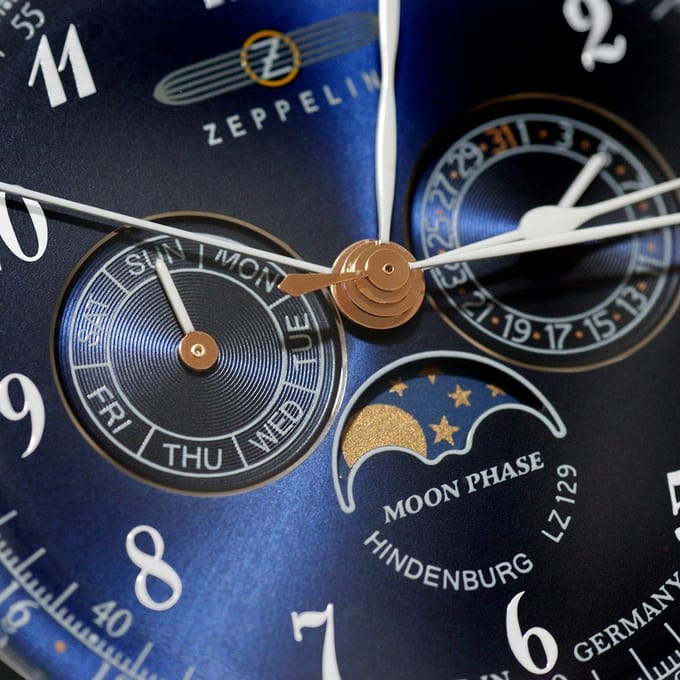 Zeppelin LZ 129 Hindenburg 7036-3 LZ 129 Hindenburg Mondphase Horloge