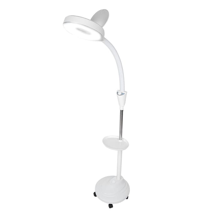 Verstelbare LED Koudlicht Vloerlamp Tattoo Schoonheidslamp met Vergrootglas