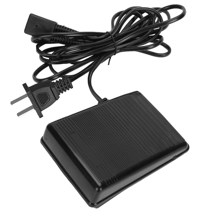 Naaimachine Voetpedaal Multifunctionele Controller 3-pins Stekker met 2m 6.6ft Snoerlengte black