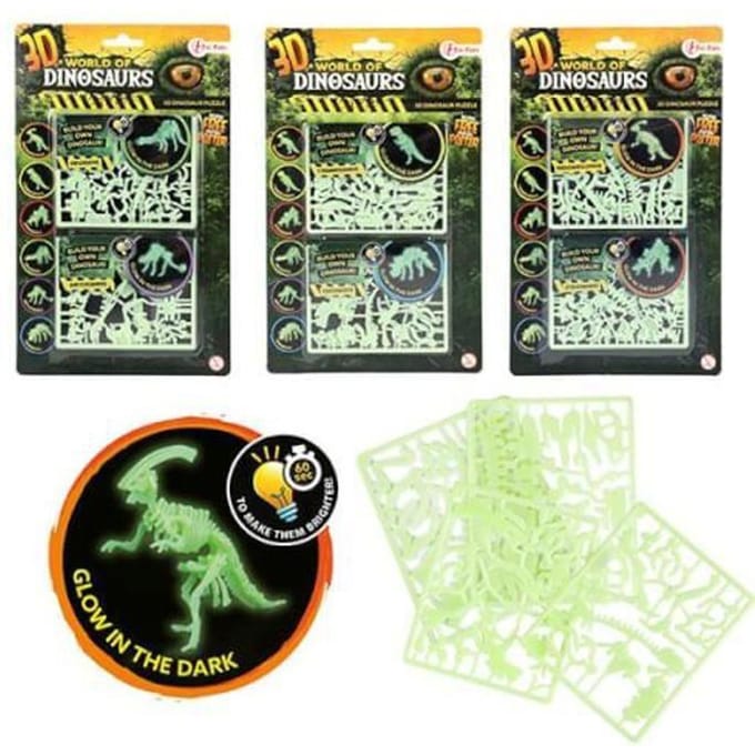 Toi-Toys World Of Dinosaurs Bouw Je Eigen Dinosaurus Glow In The Dark