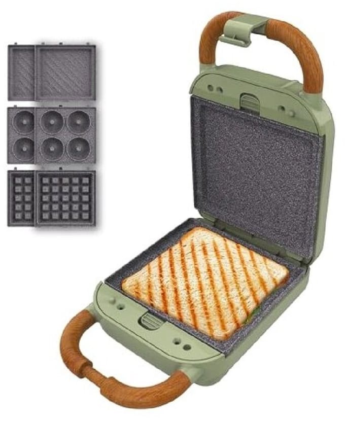Tosti apparaat Cecotec Rock'nToast Retro One 600 W 700 W Groen