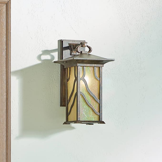 Kichler LED Wand Buitenlamp Morris | 1X E27 Max 60W | IP44 | Dimbaar | Distressed Copper