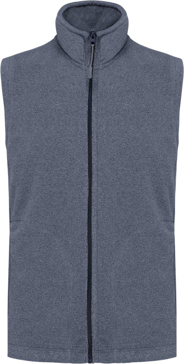 Kariban Bodywarmer van microfleece heren K913 - French Navy Heather - 5XL