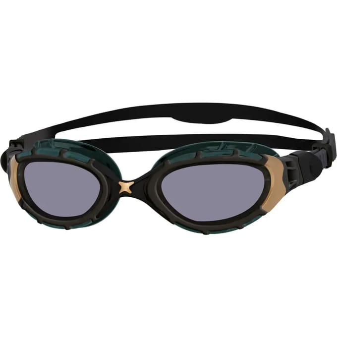 Zoggs Predator Flex Titanium Reactor Zwembril Met Spiegelglazen Zwart Regular