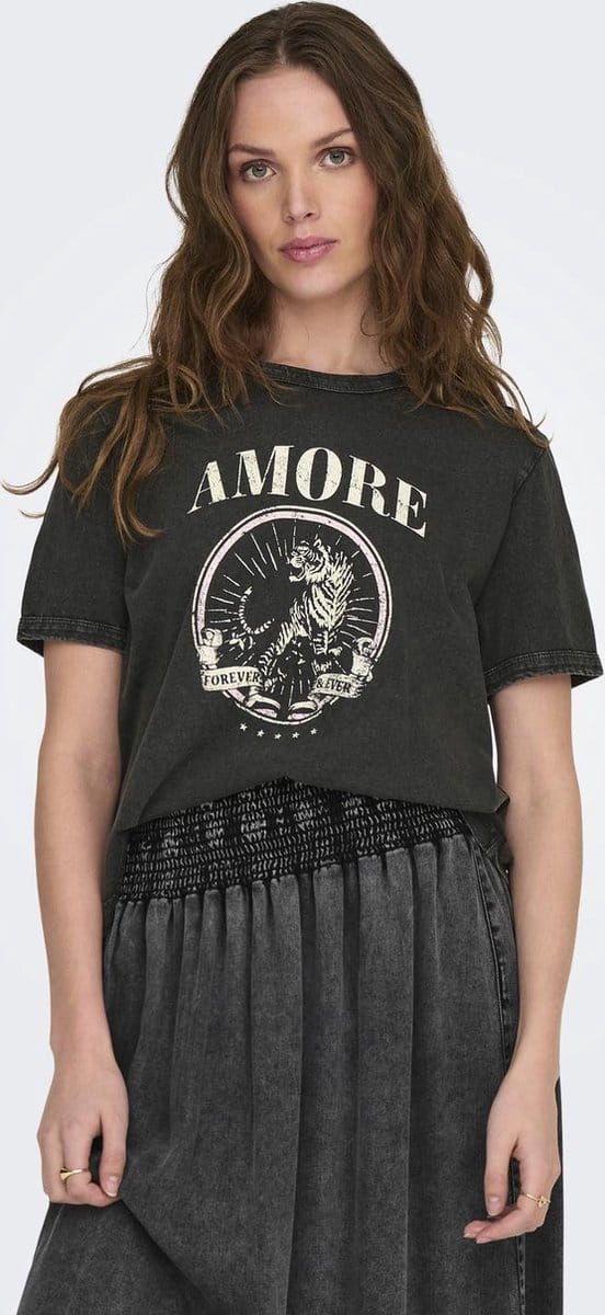 JDY - JDYFAROCK ELINA S/S PRINT TOP JRS - Dames - T-shirts