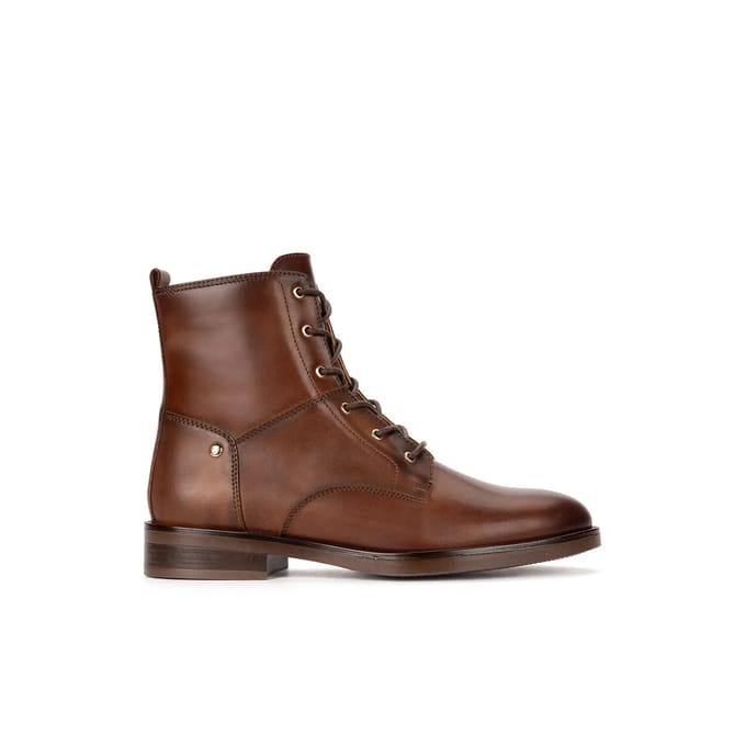 Pikolinos - PUERTOLLANO W3C-8913 - Hoge sneakersVeterbootsDames veterschoenenDames sneakersHalf-hoge schoenen - Kleur: Cognac - Maat: 40