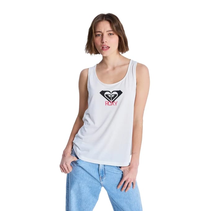 Roxy Surfclassic Tan T-shirt Met Korte Mouwen Wit S Vrouw