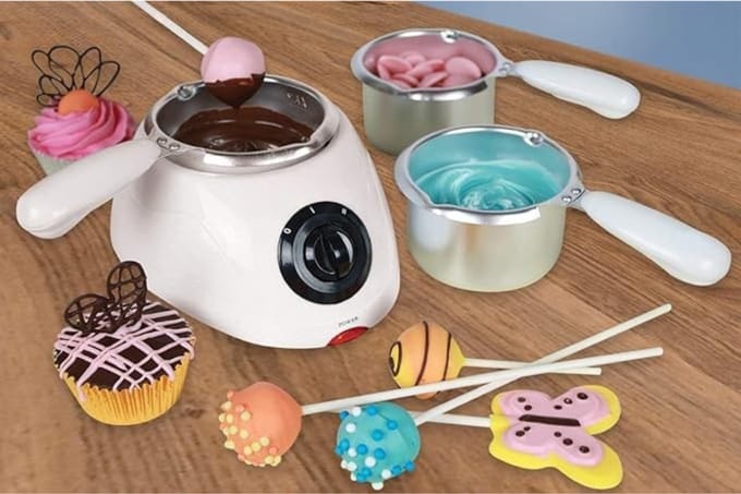 MMP®Chocoladefontein - Chocolade fontein - Chocolade druppels - Wit - ‎19cm x 15cm x 9 cm