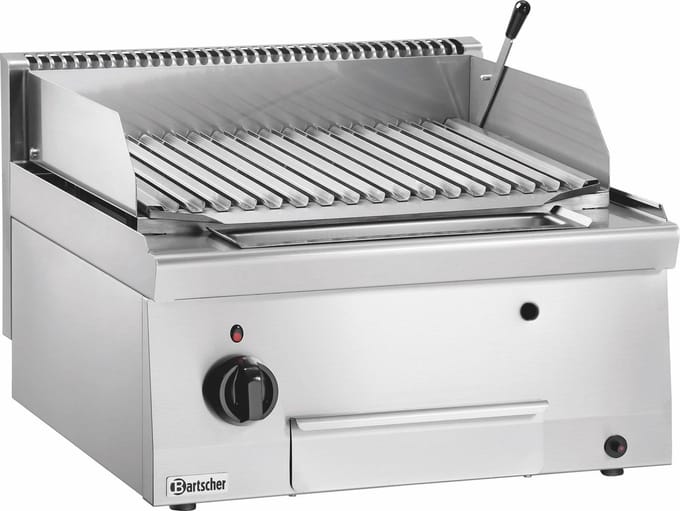Bartscher Lavasteengrill - SERIE 600 - Gas - V-Rooster - 7-3kW - 600x600x290mm
