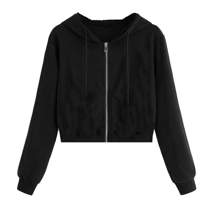 Miso Dames/Dames Full Zip Hoodie (Zwart)