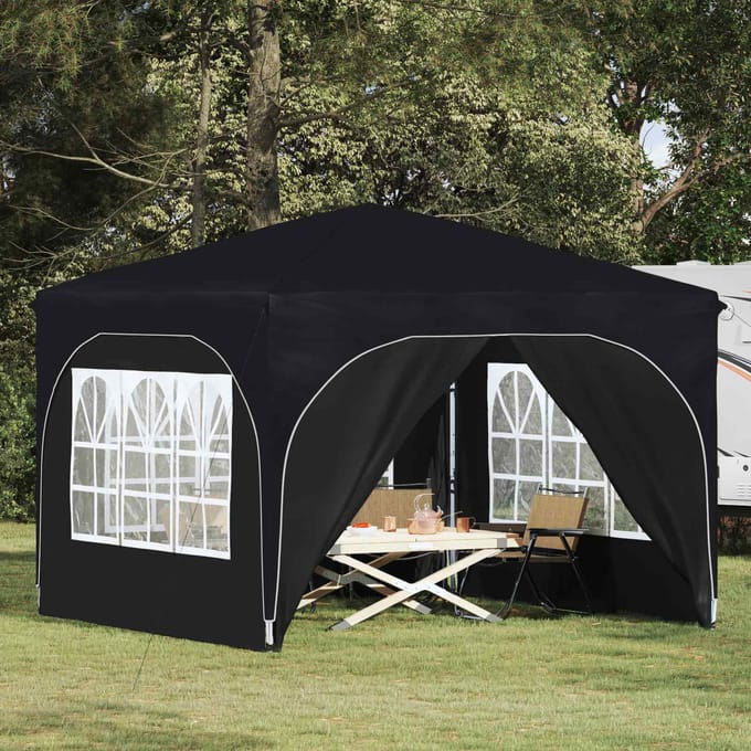 vidaXL - Pop-up - Feesttent - 290 - x - 290 - x - 245 - cm - Antraciet