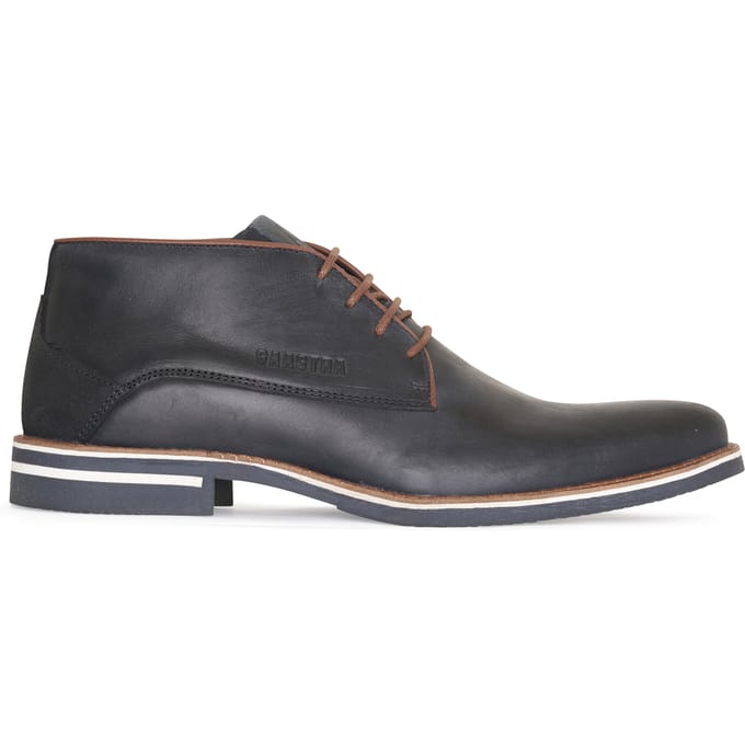 Gaastra - Heren Nette schoenen Murray Mid Lea M Navy - Blauw - Maat 43