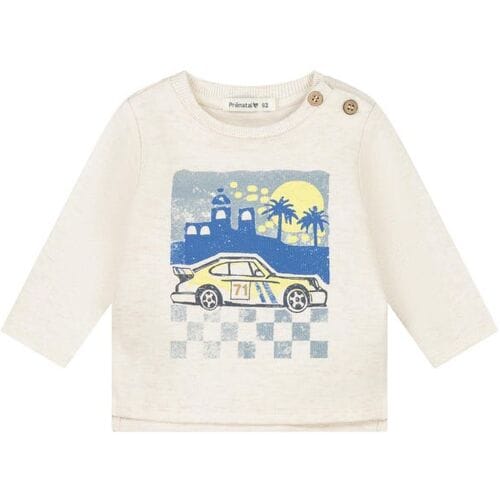 Prénatal baby shirt Soft Brown Melange 68 heren