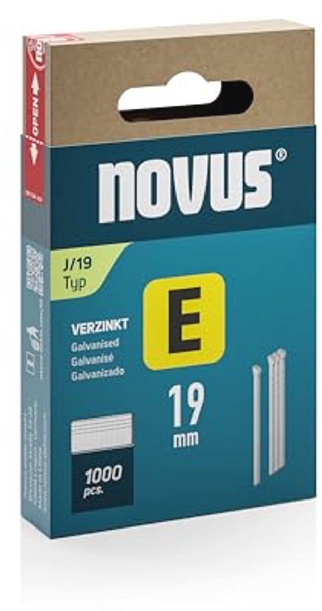 E-type J Nietjes Set 19 mm - Verzonken Staal met Kartonnen Verpakking