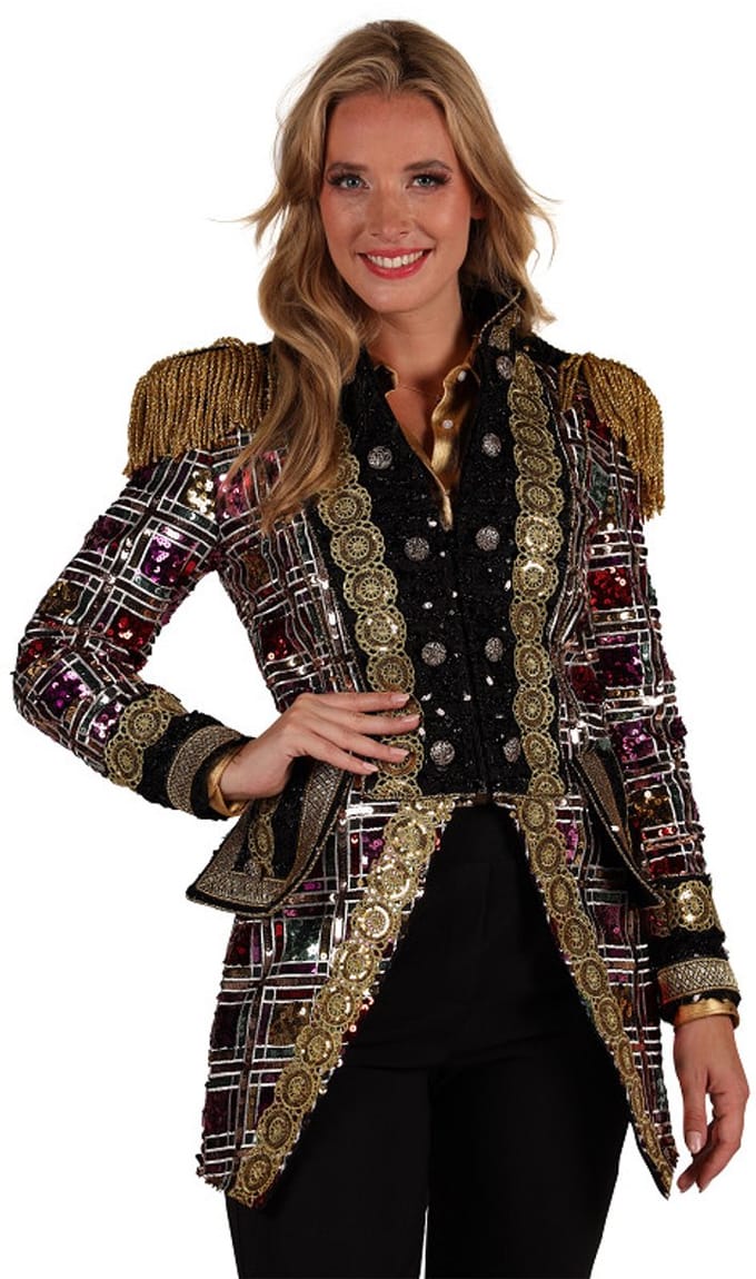 Thetru Carnavalsjas Dames - Sequin Mirror - Maat S