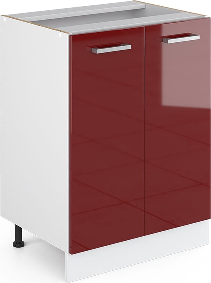 Vicco R-Line Keukenonderkast – 60 cm, WB Eik Rode hoogglans