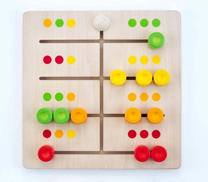 Engelhart Schuifpuzzel Telraam Junior 30 Cm Hout
