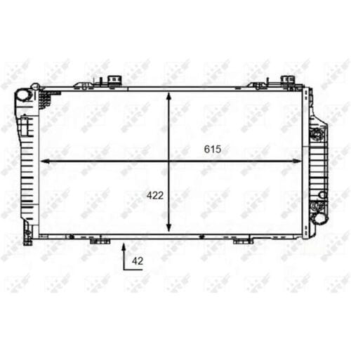 Radiator, motorkoeling NRF 58483