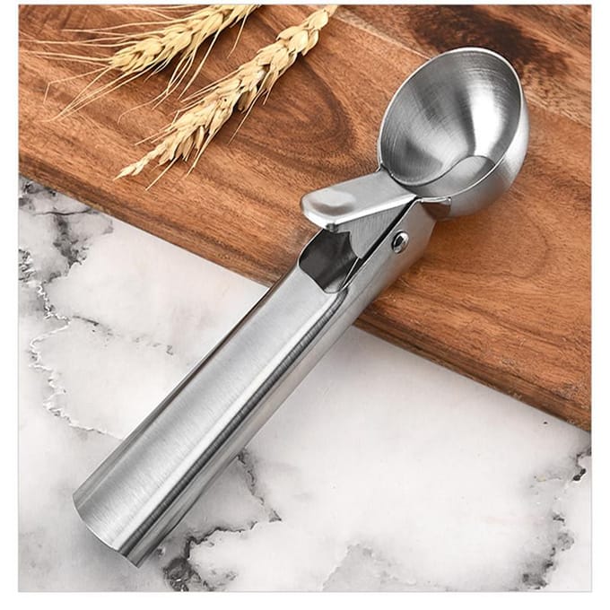 Ijs Scoops Stacks Rvs Ijs Graver Non-stick Fruit Ice Ball Maker Watermeloen Ijs Lepel tool gray