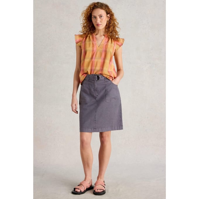 White Stuff Teakie Skirt Mid Purple Taglia: 20 REGULAR | Minigonne Outlet | Donna | Viola