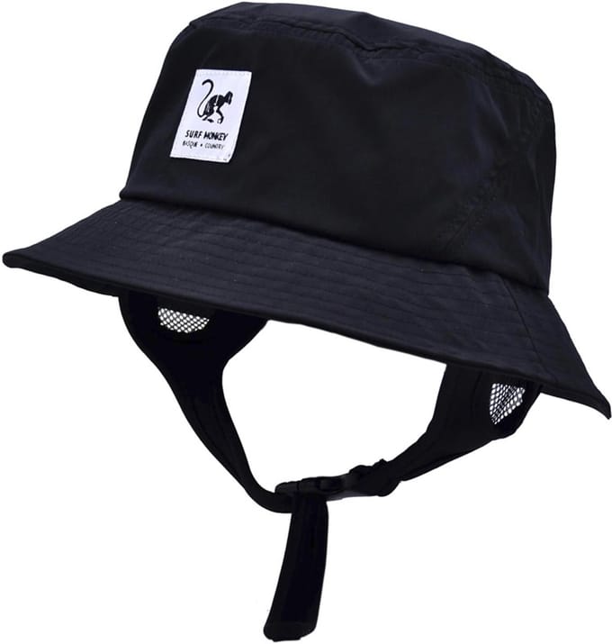 surfhoed voor heren/dames (UPF 50+) - One size - boonie-hoed (Zwart )