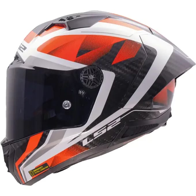 LS2 FF805 Thunder GP Aero Raute Wit Rood 06 Integraalhelm - Helm