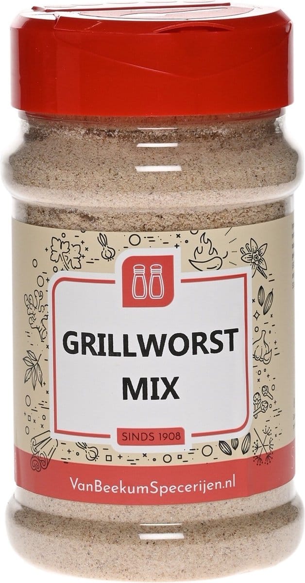 Van Beekum Specerijen - Grillworst Mix - Strooibus 160 Gram