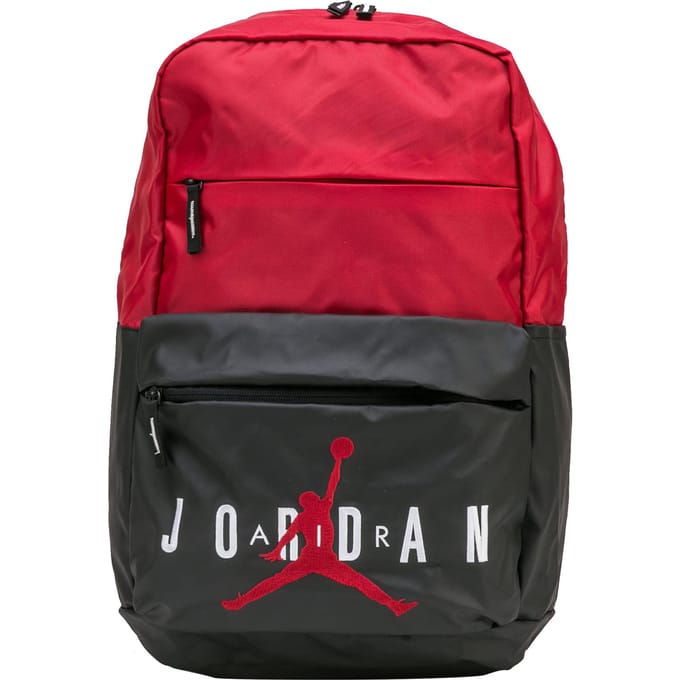 Sac à dos de basketball Jordan en polyester Regular Unisexe Bred Noir Rouge ONESIZE