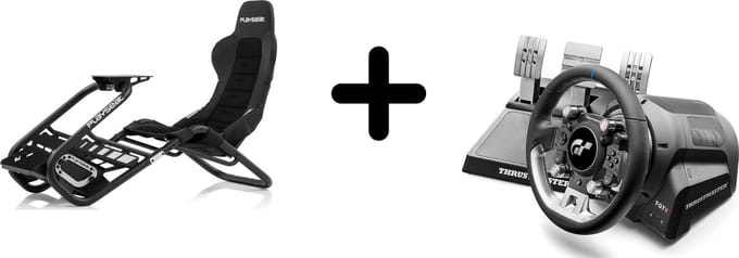 Thrustmaster T-GT II - Racestuur met 3 Pedalen + Playseat Trophy racestoel