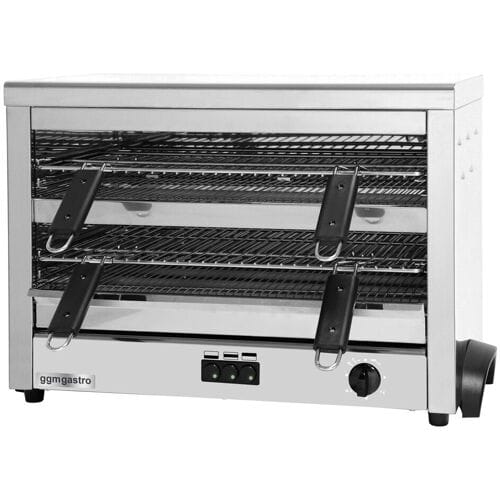 GGM Gastro Maxi-Toaster / Salamander - 4,5 kW - 2 Ablagen Zilver