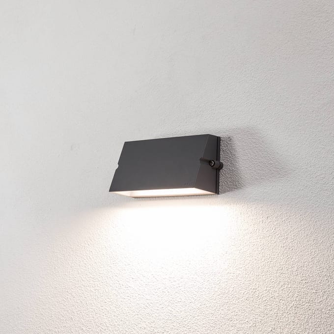 Bega LED buitenwandlamp 24372, grafiet, gegoten aluminium, IP65