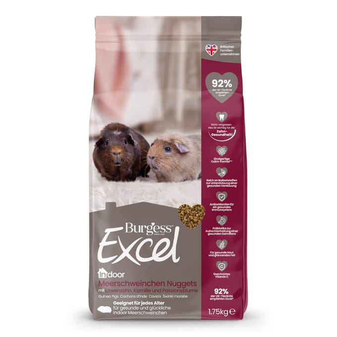 1.75kg Burgess Excel Indoor Cavia kleinveevoeder