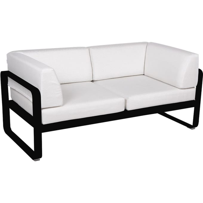 Fermob BELLEVIE club sofa 2 zits - 42 drop mat - 81 witgrijs