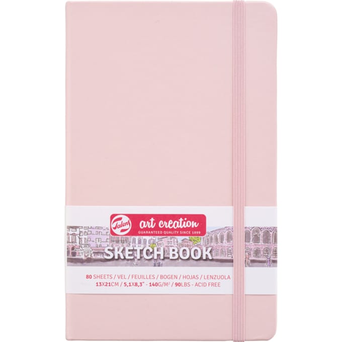 Talens Art Creation Schetsboek Pastel Roze 13 x 21 cm 140 g 80 Vellen