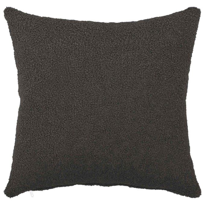 vidaXL - Kussensloop - 6 - pcs - HEERLEN - Donkergrijs - 30 - x - 30 - cm - Bouclé