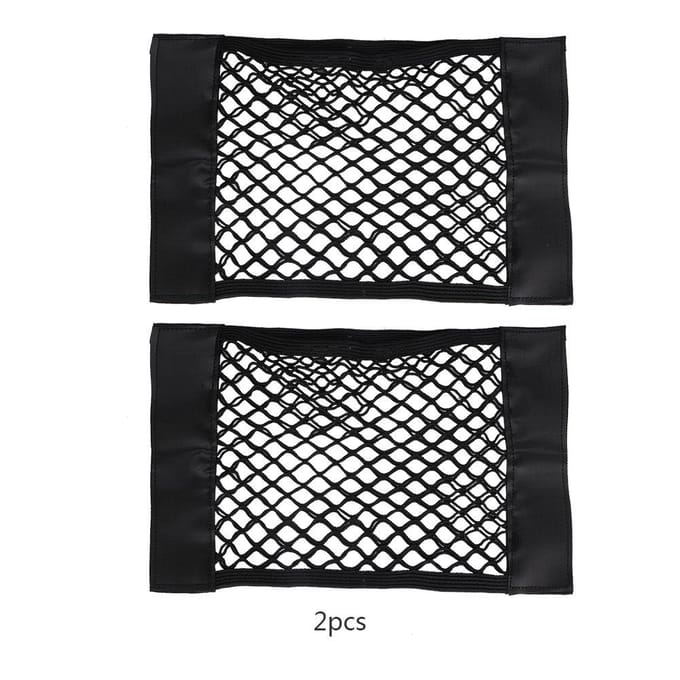 2 stuks auto kofferbak organizer tas mesh net achterbank opbergzak houder zak black