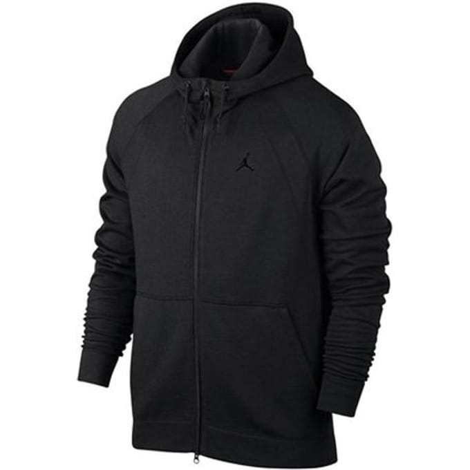 Veste à capuche zippée Jordan couleur unie avec logo pour homme Vêtements d'extérieur Noir 860197-010 S black