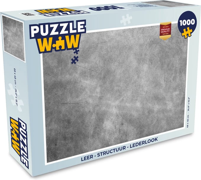 Puzzel Leer - Structuur - Lederlook - Legpuzzel - Puzzel 1000 stukjes volwassenen