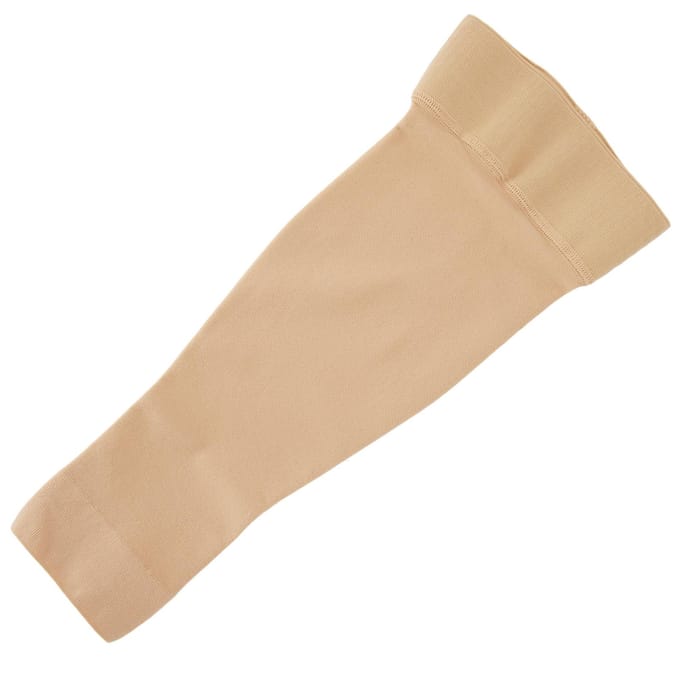 Armcompressiemouw Hoge elasticiteit Lichtgewicht ademende bovenste ledemaat armmouw voor sport M beige