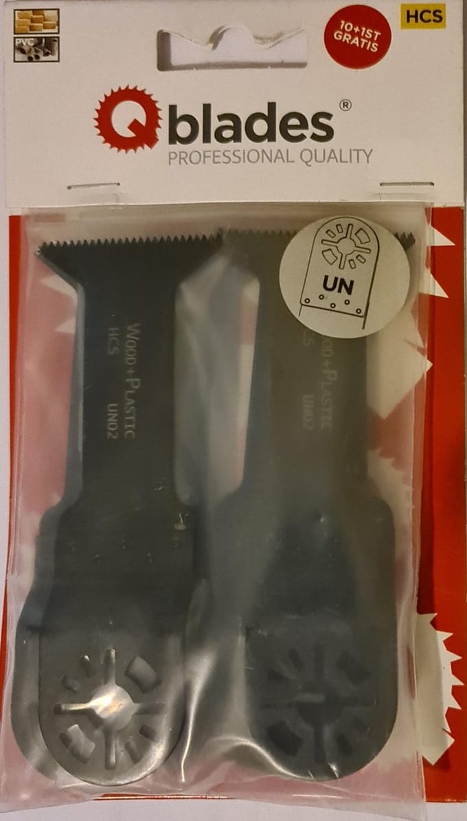 Qblades Zaagblad Standaard 15tpi 44x78mm HCS UN02-10+1ST