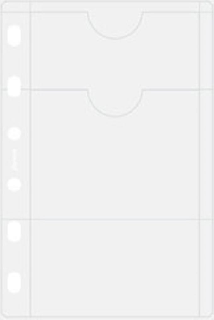 Filofax - vulling pocket - houder voor 4 kredietkaarten - transparant