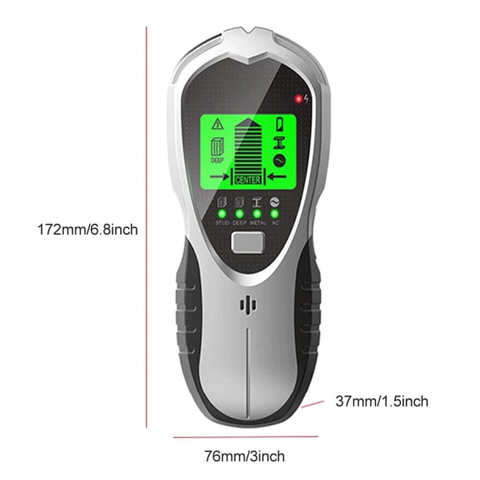 KKmoon Balkzoeker Muurscanner 4-in-1 Multifunctionele Digitale Metaaldetector Draagbare Muur Press Button
