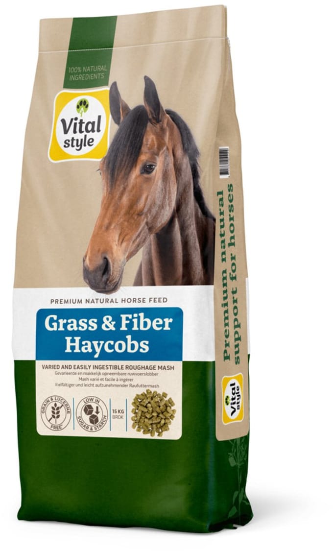 Vitalstyle Paardenvoer Haycobs Gras & Fiber